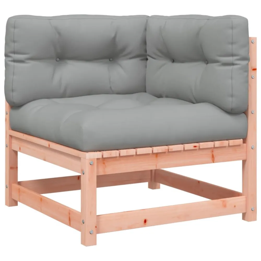 Sedia con Braccioli Set Divani Giardino 6 pz Cuscini Legno Massello Abete Douglas