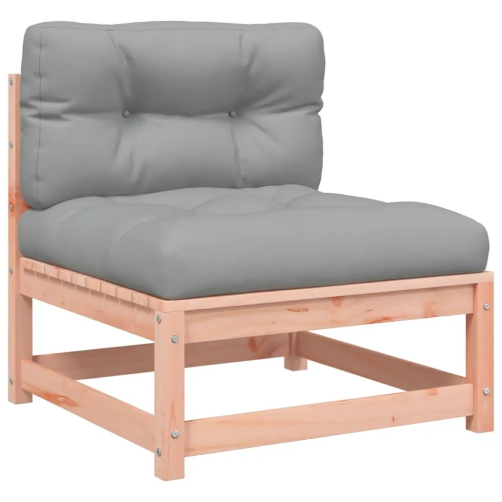 Sedia con Braccioli Set Divani Giardino 6 pz Cuscini Legno Massello Abete Douglas