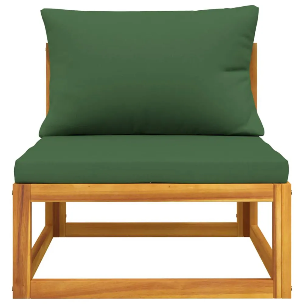 Sedia da Giardino Set Divani da Giardino 2pz con Cuscini Legno Massello di Acacia
