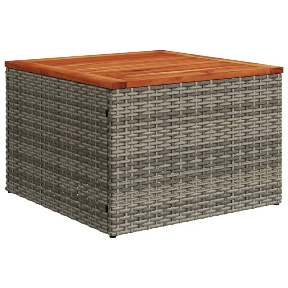 Sedia da Giardino Set Divani da Giardino 13 pz con Cuscini Grigio Polyrattan