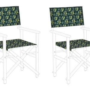 Sedia da Giardino Set 2 Garden Chair Replacement Fabrics Olives Pattern CINE