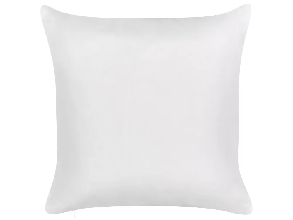 Sedia da Giardino Set 2 Outdoor Cushions Leaf Motif 45 x 45 cm White and Blue TORBORA
