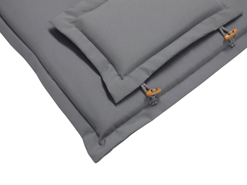 Sedia da Giardino Set 8 Outdoor Seat/Back Cushions Graphite Grey MAUI