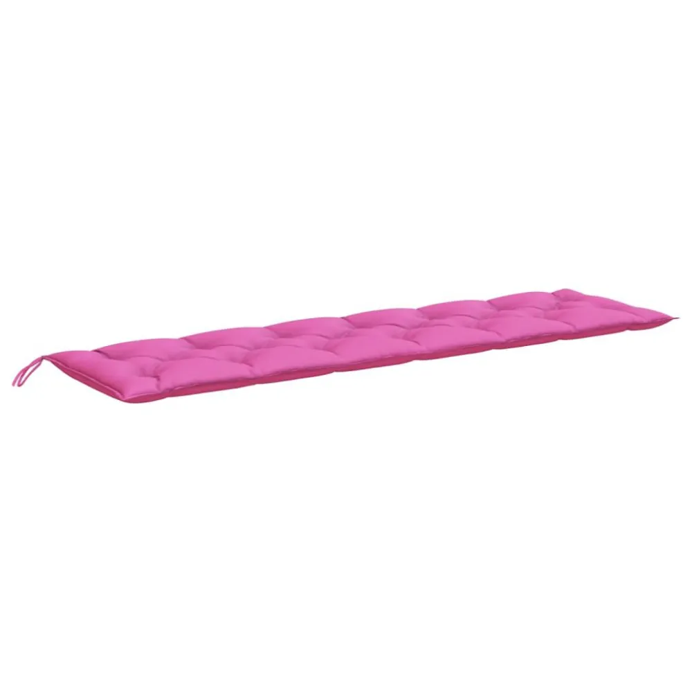 Sedia da Terrazzo Cuscino per Panca da Giardino Rosa 200x50x7 cm Tessuto