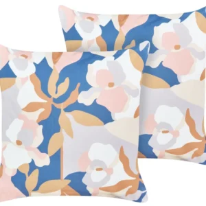 Sedia da Terrazzo Set di 2 cuscini da esterno tessuto multicolore 45 x 45 cm VEREZZI
