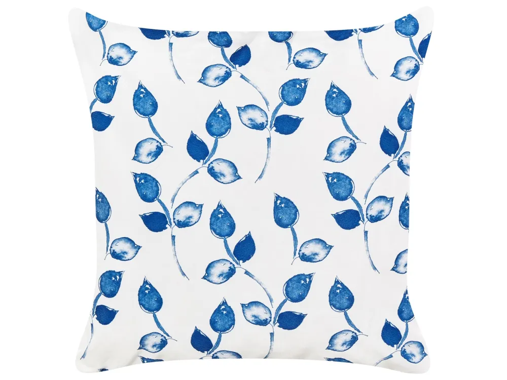 Sedia da Terrazzo Set di 2 cuscini tessuto bianco e blu 45 x 45 cm TORBORA