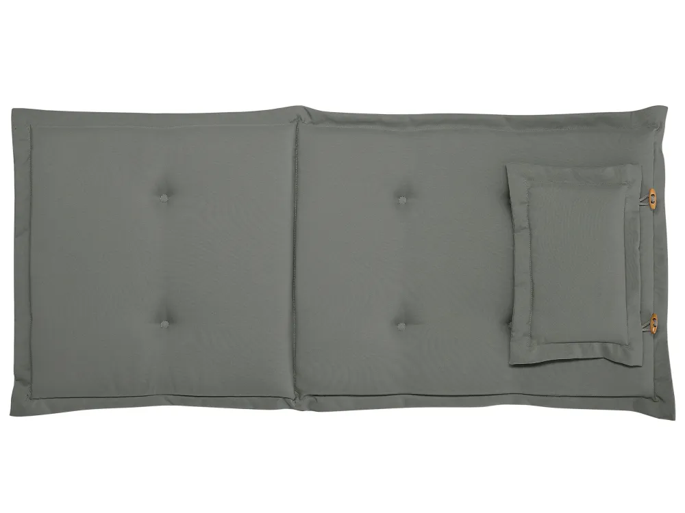 Sedia da Terrazzo Set 6 Outdoor Seat/Back Cushions Grey TOSCANA/JAVA