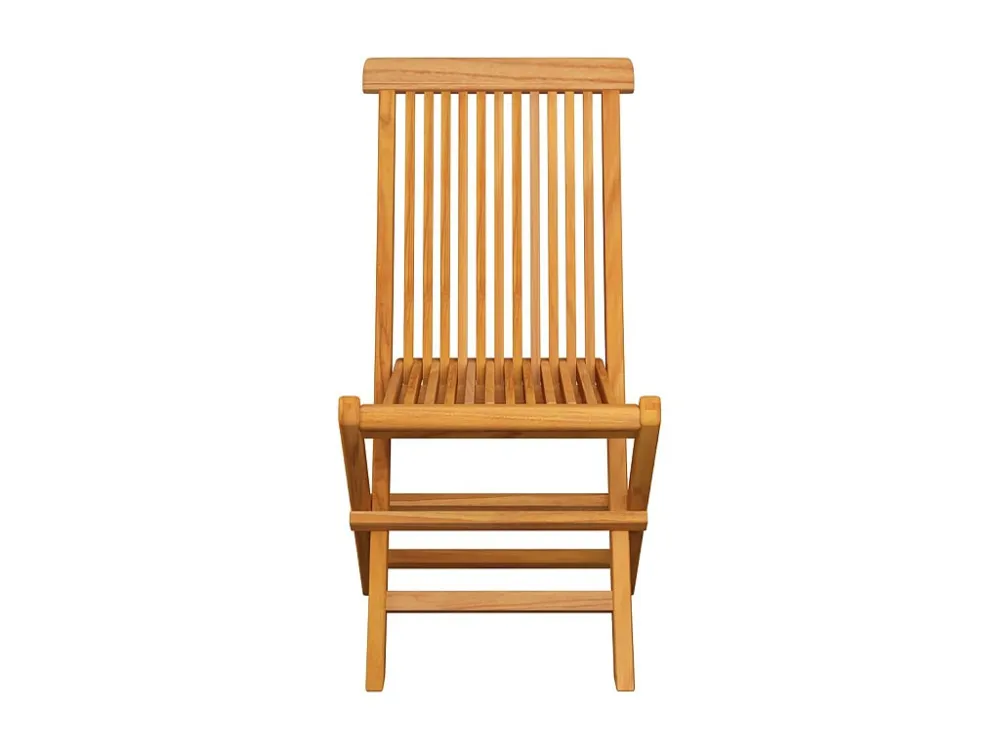 Sedie da giardino con cuscini azzurri 4 pz. Teak massello | Pieghevole e Leggera