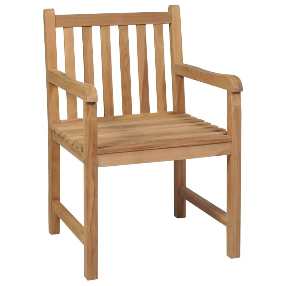 Sedie da Giardino 2 pz con Cuscini Azzurro Massello di Teak con Struttura Acciaio