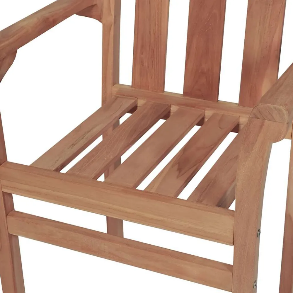 Sedie da Giardino 2 pz con Cuscini Grigie Massello di Teak Easy Storage