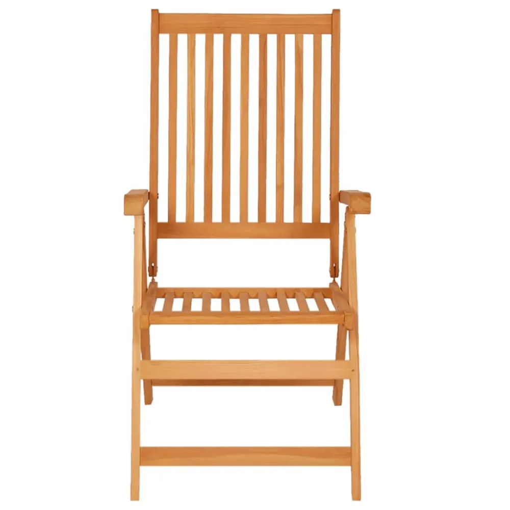 Sedie da Giardino 2 pz con Cuscini Neri Massello di Teak per Relax all'Aperto