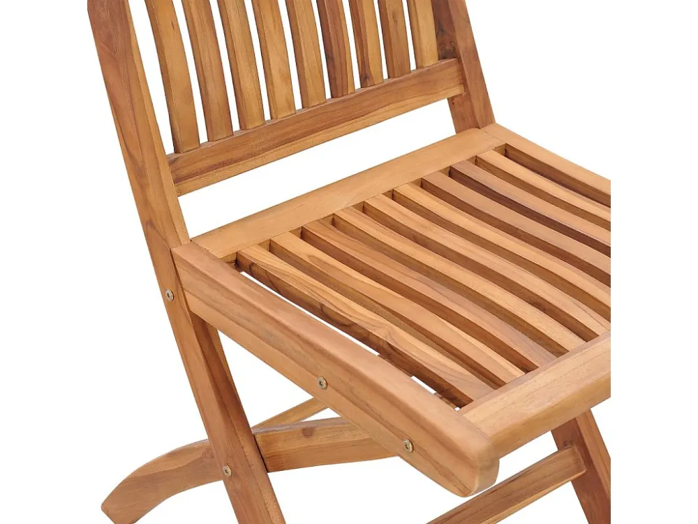 Sedie da giardino 2 pezzi con cuscini verdi Legno massello di teak con Struttura Acciaio