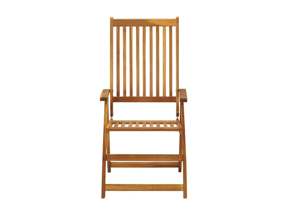 Sedie da giardino pieghevoli 3 pz con cuscini Legno di acacia con Cuscino Estraibile