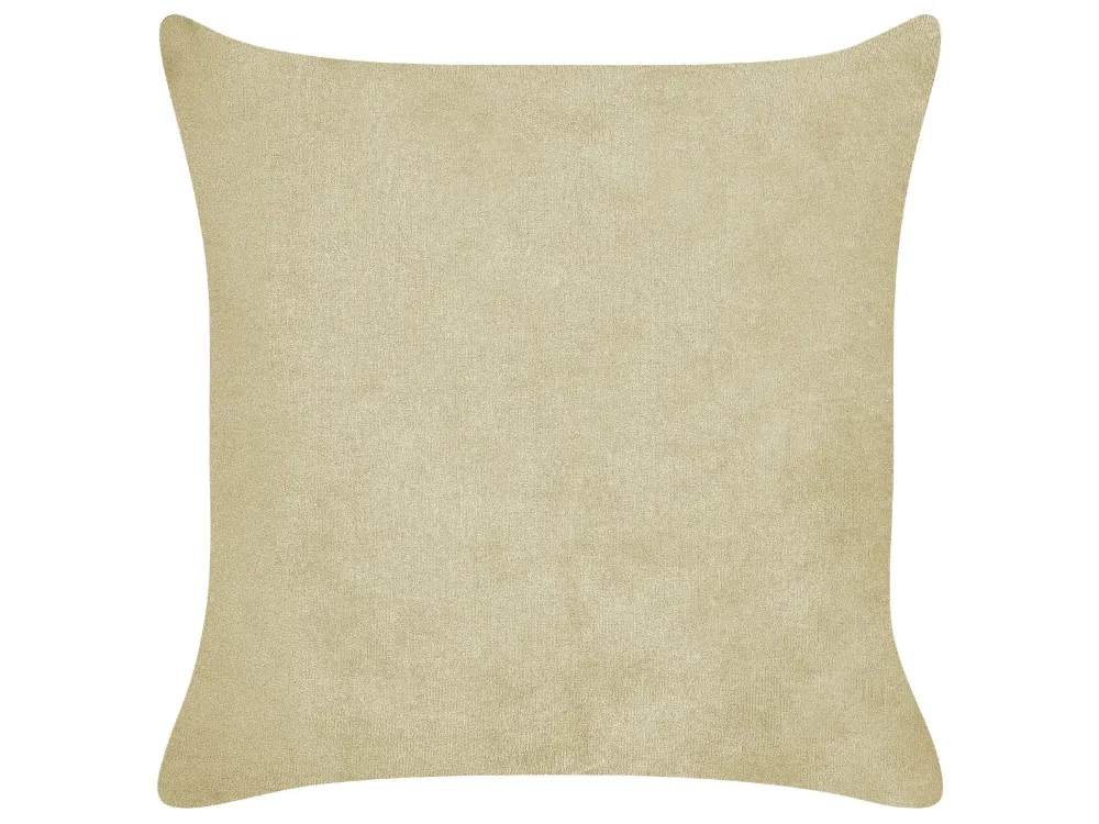 Set 2 Corduroy Cushions 43 x 43 cm Green MILLET