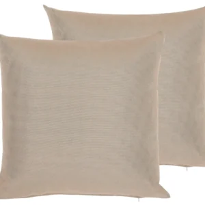 Set di 2 cuscini da esterno camoscio sabbia 40 x 40 cm PALAIROS - Impermeabile e UV Resistente