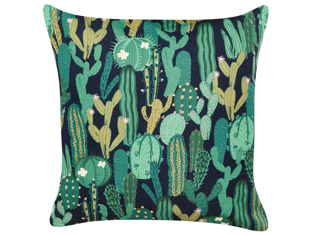 Set di 2 cuscini da esterno verde 45 x 45 cm BUSSANA Legno Massello