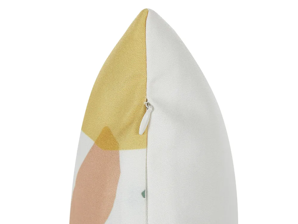 Set di 2 cuscini da giardino con motivo foglie 45 x 45 cm TEGEA per Relax all'Aperto