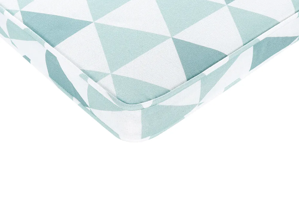 Set di 2 cuscini sedie da giardino azzurro e bianco 37 x 34 cm TERNI - Impermeabile e UV Resistente