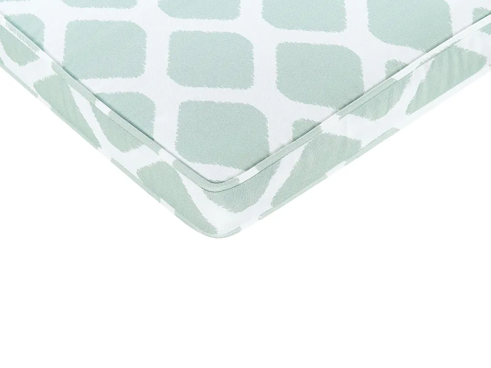 Set di 2 cuscini sedie da giardino menta e bianco 37 x 34 cm TERNI Colori Vivaci