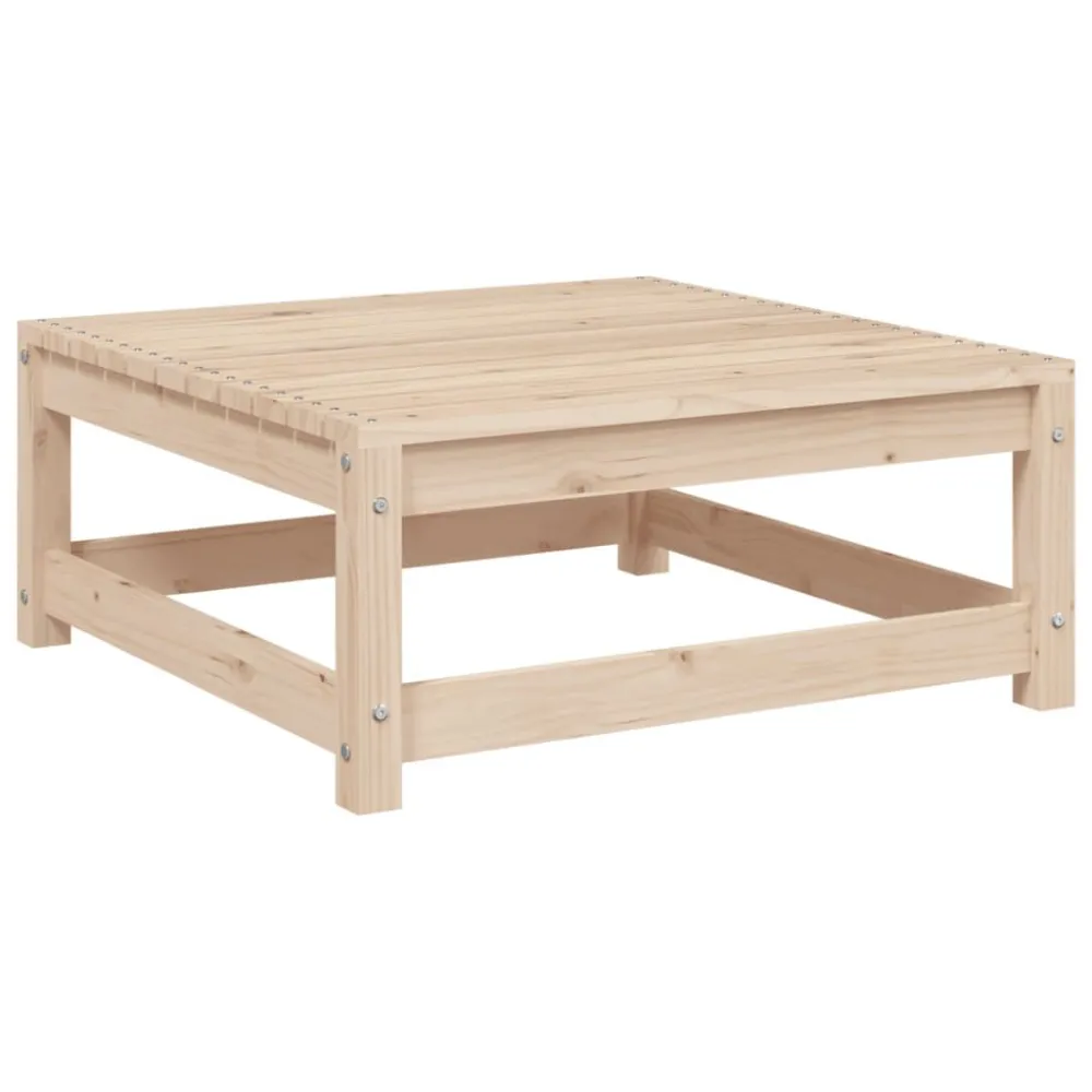 Set Divani Giardino 5 pz con Cuscini Legno Massello di Pino Materiale Alluminio Anodizzato