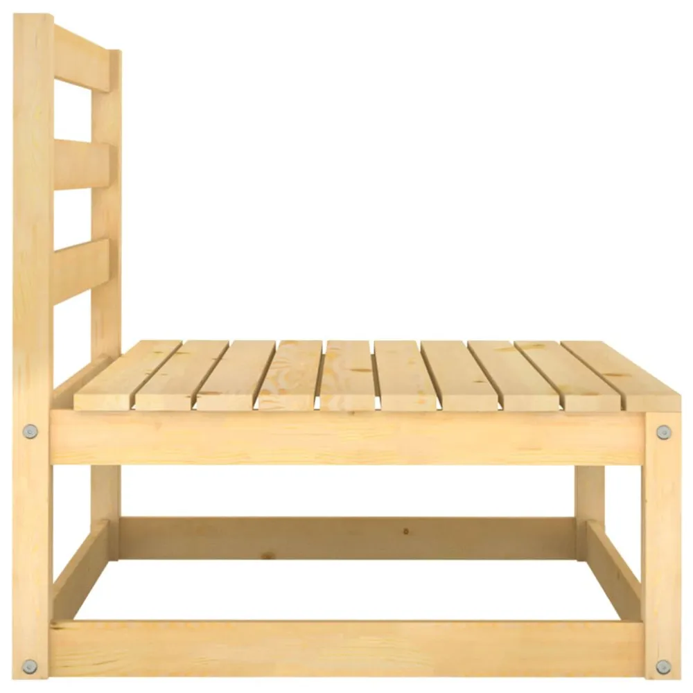 Set Divani da Giardino 2 pz con Cuscini Legno Massello Pino con Sistema di Montaggio Rapido