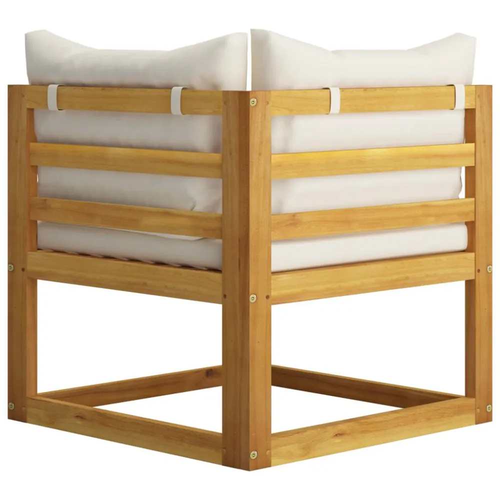 Set Divani Giardino 6 pz con Cuscini Legno Massello di Acacia | Pieghevole e Leggera