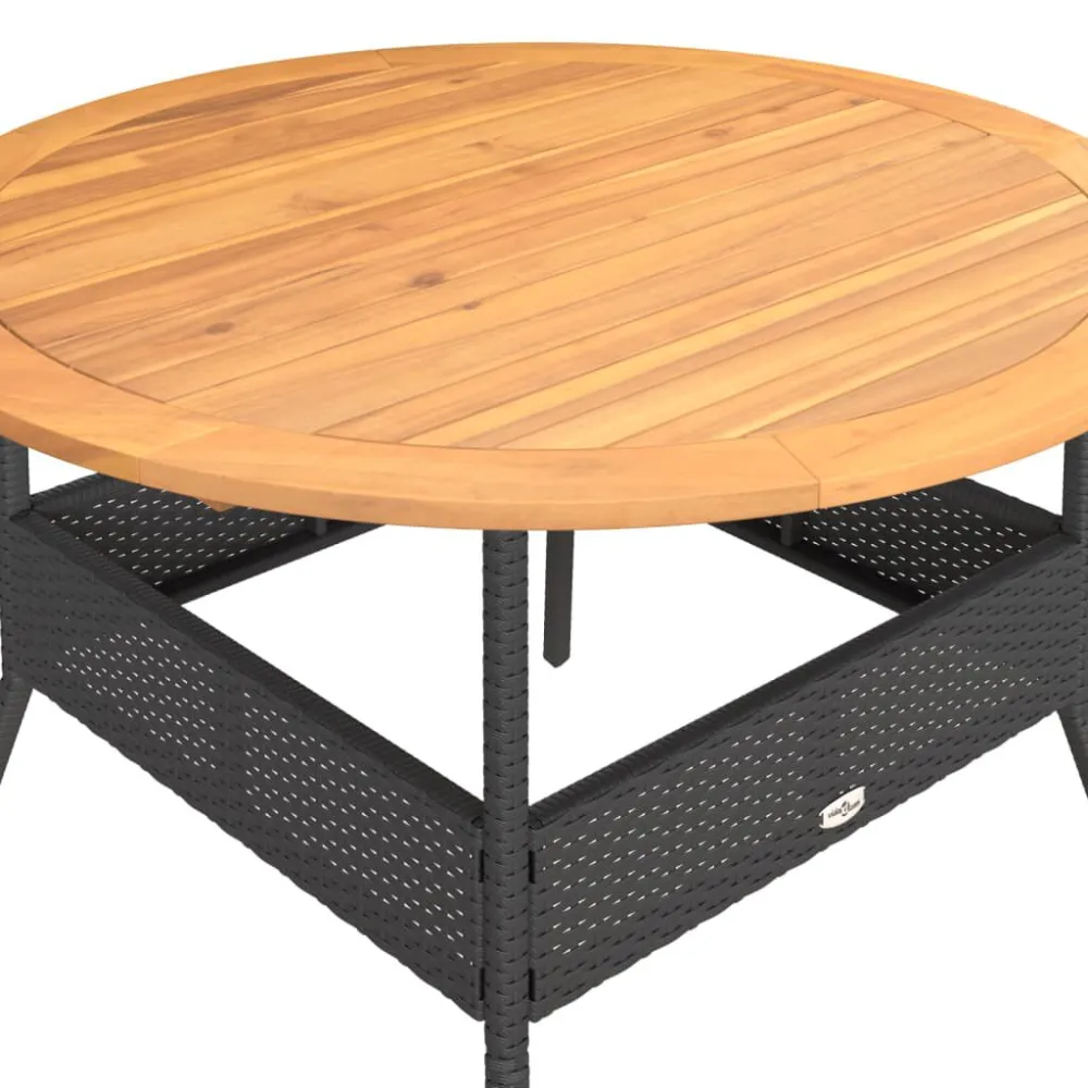 Set Divani da Giardino 2 pz con Cuscini Polyrattan Nero per Giardino e Spiaggia