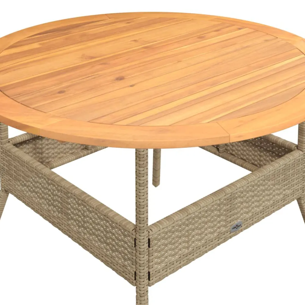 Set Divani da Giardino 2 pz con Cuscini Sabbia Polyrattan