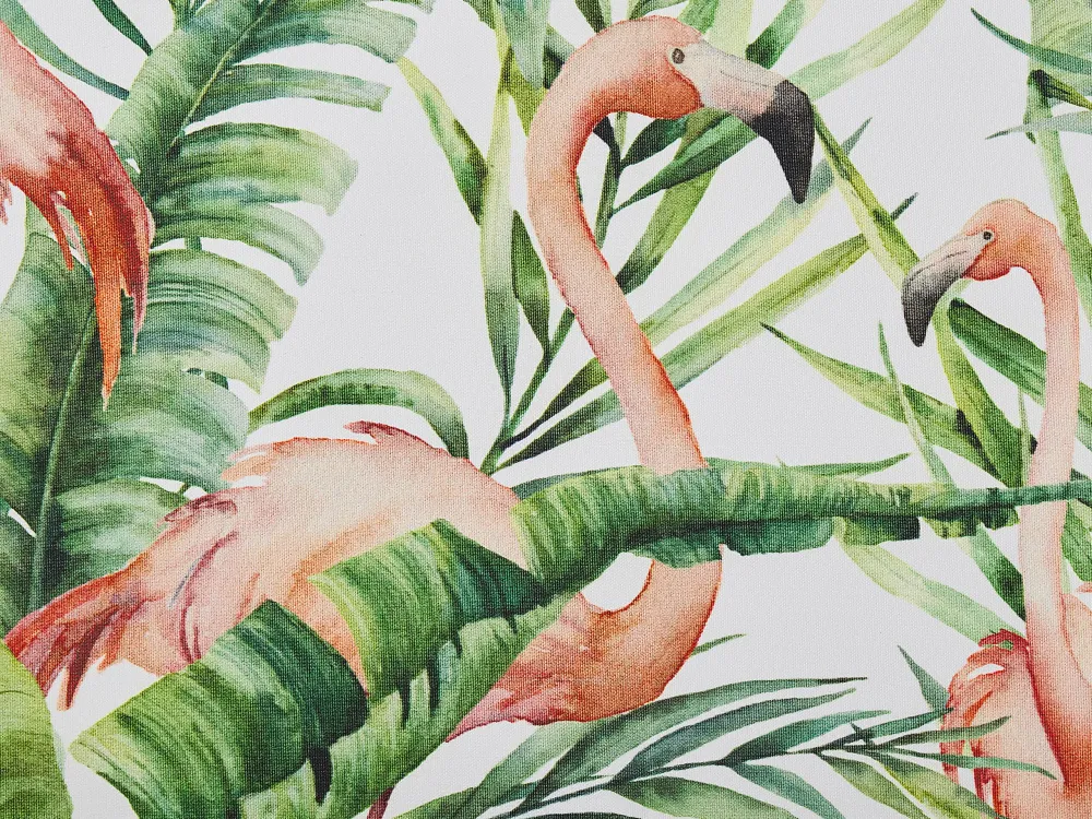 Set 2 Garden Chair Replacement Fabrics Flamingo Pattern CINE Easy Storage
