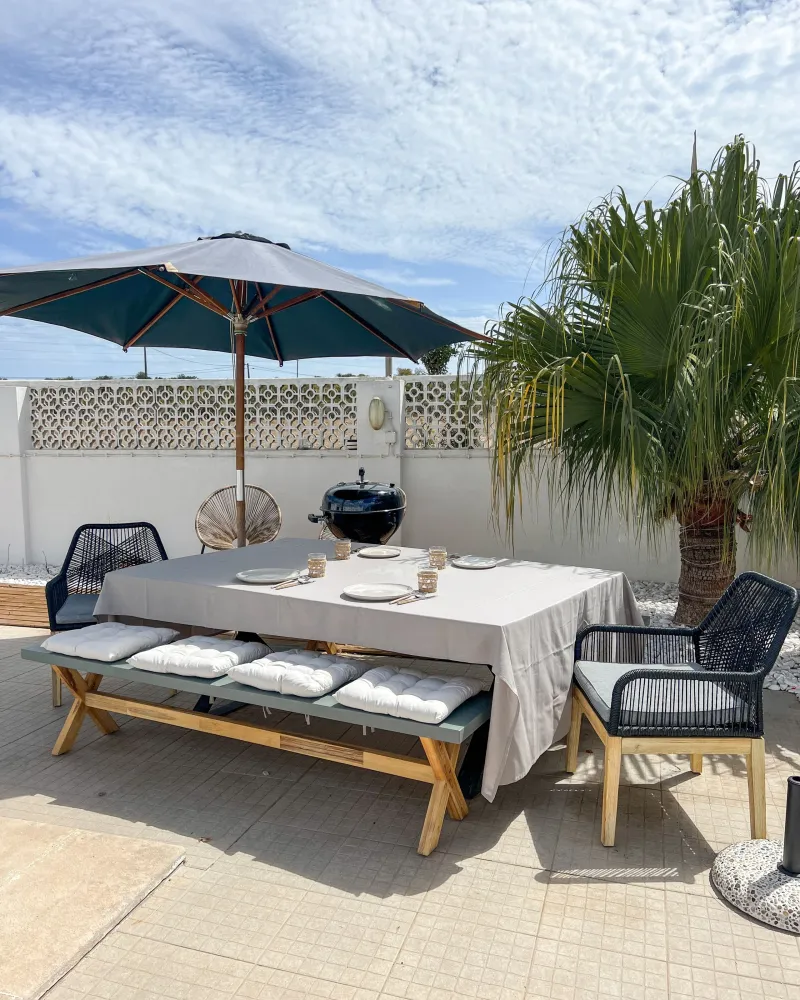 Set 2 Garden Chairs Cushions OLBIA Synthetic Material Nero puro