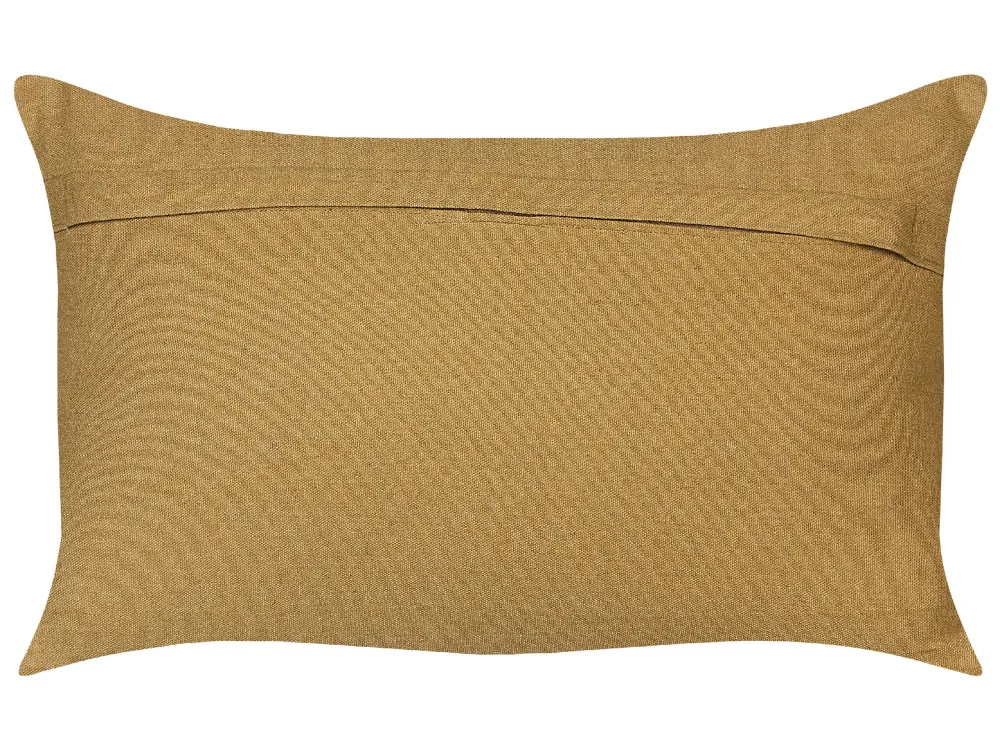 Set 2 Jute Cushions Geometric Pattern 30 x 50 cm Multicolour URPAD