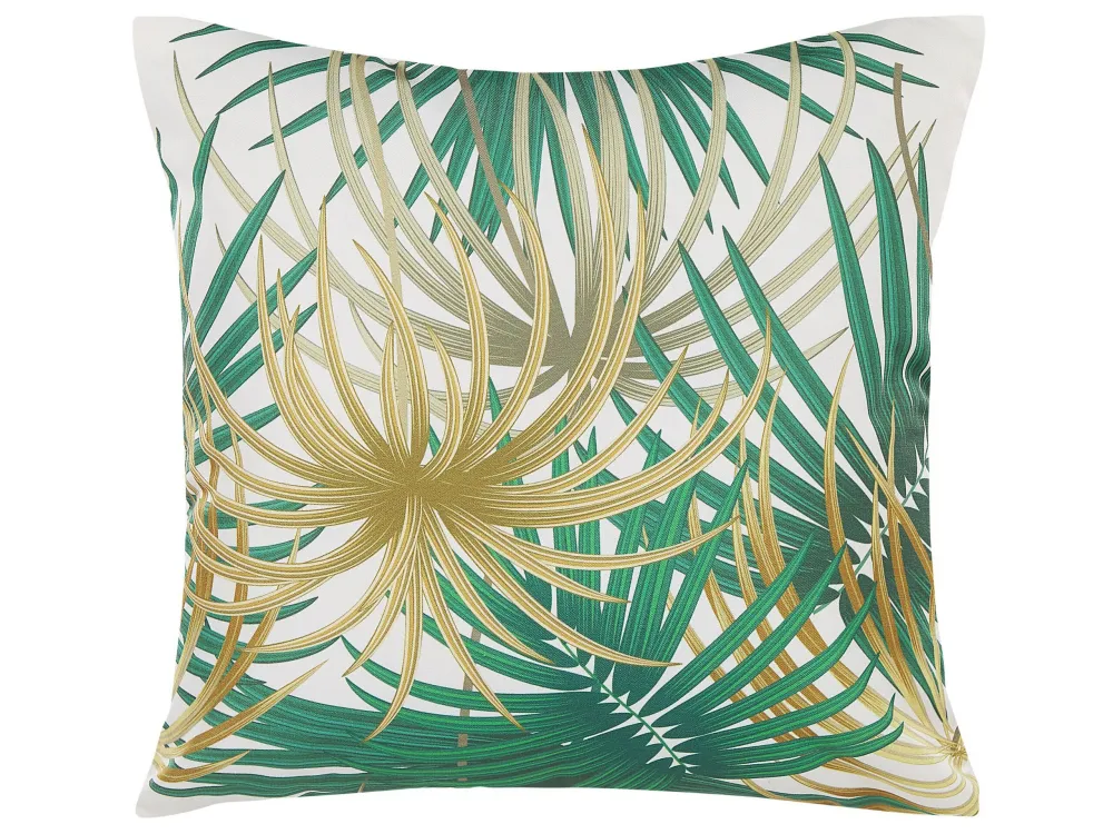 Set 2 Outdoor Cushion Palm Leaf Motif 45 x 45 cm Multicolour GAIANA