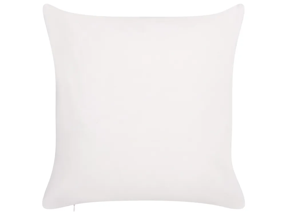 Set 2 Outdoor Cushions Floral Pattern 45 x 45 cm White and Pink LANROSSO