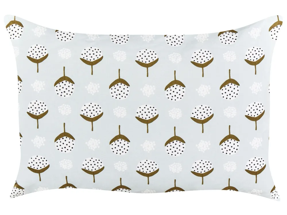Set 2 Outdoor Cushions Geometric Pattern 40 x 60 cm Light Green CUNEO