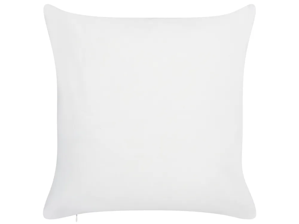 Set 2 Outdoor Cushions Leaf Pattern 45 x 45 cm Blue VEGLINO