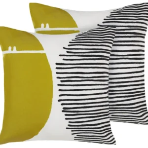 Set 2 Outdoor Cushions 45 x 45 cm Multicolour PELAGO
