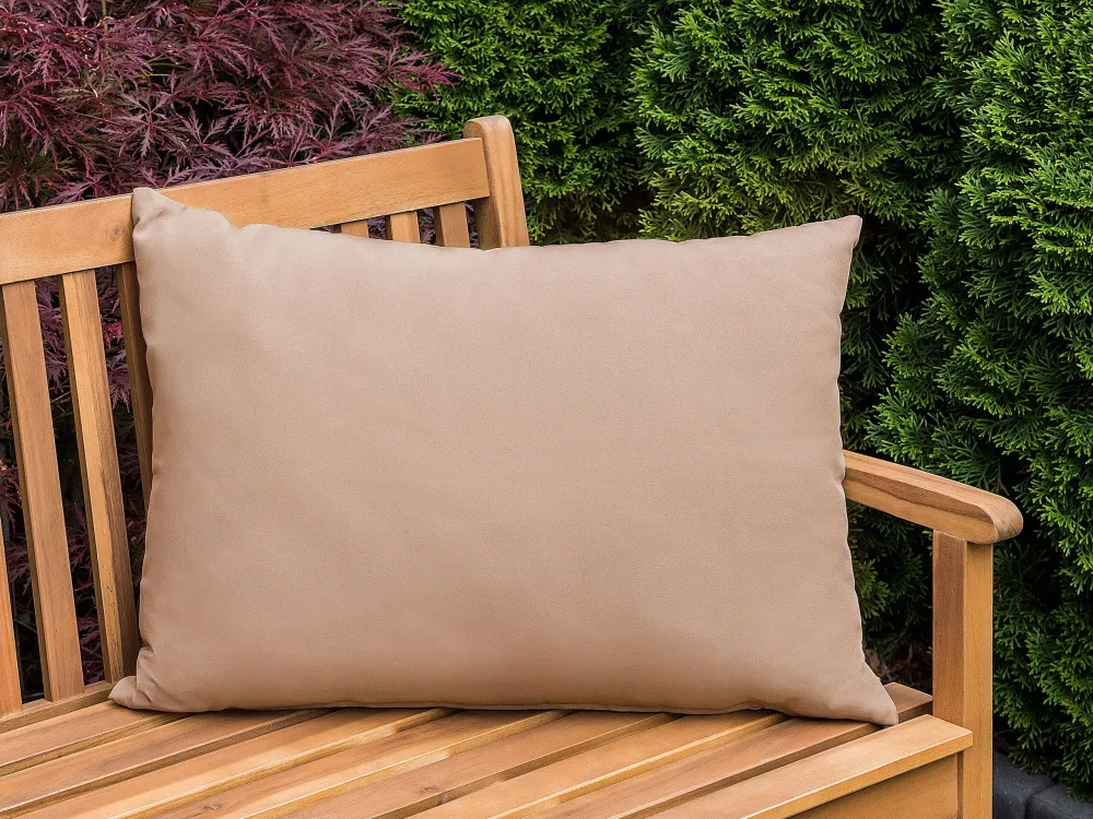 Set 2 Outdoor Cushions 50 x 70 cm Sand Panna ALMYROS