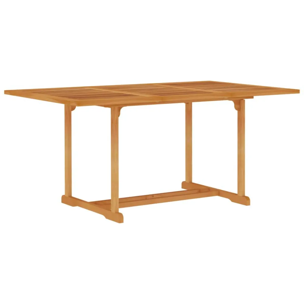 Set da Pranzo da Giardino 5 pz con Cuscini Legno di Teak con Schienale Regolabile
