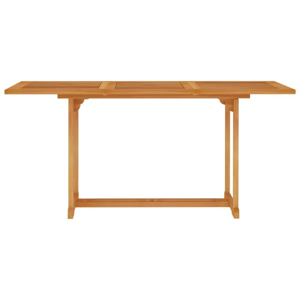 Set da Pranzo da Giardino 5 pz con Cuscini Legno di Teak con Schienale Regolabile