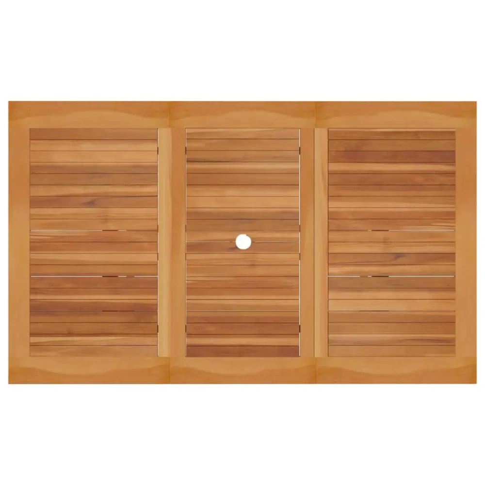 Set da Pranzo da Giardino 5 pz con Cuscini Legno di Teak con Schienale Regolabile