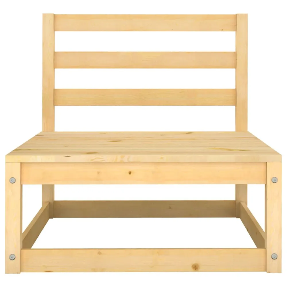 Set Salotto Giardino 10pz Cuscini Antracite Legno Massello Pino con Sistema di Montaggio Rapido