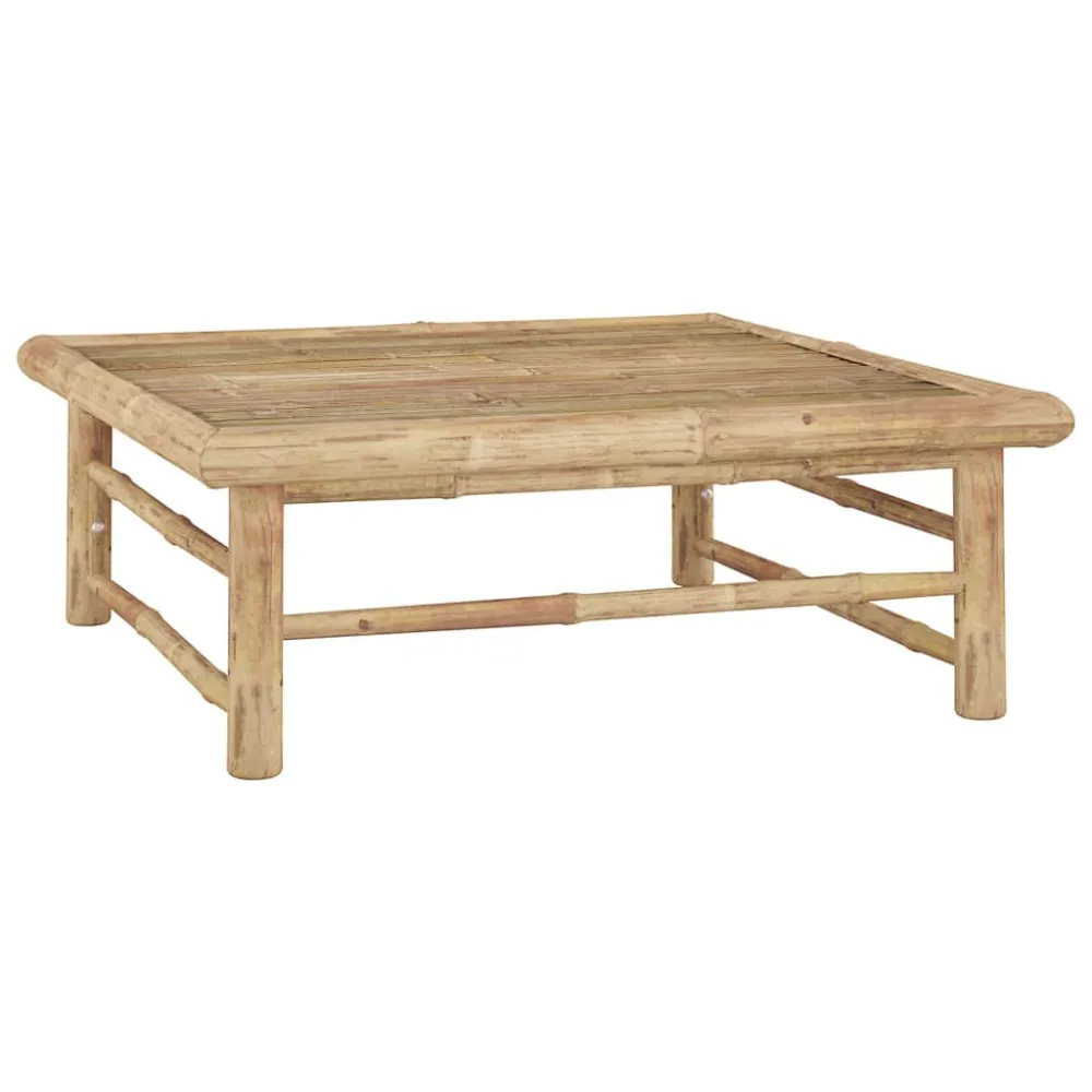 Set Salotto da Giardino 11pz con Cuscini Grigio Tenebroso Bambù