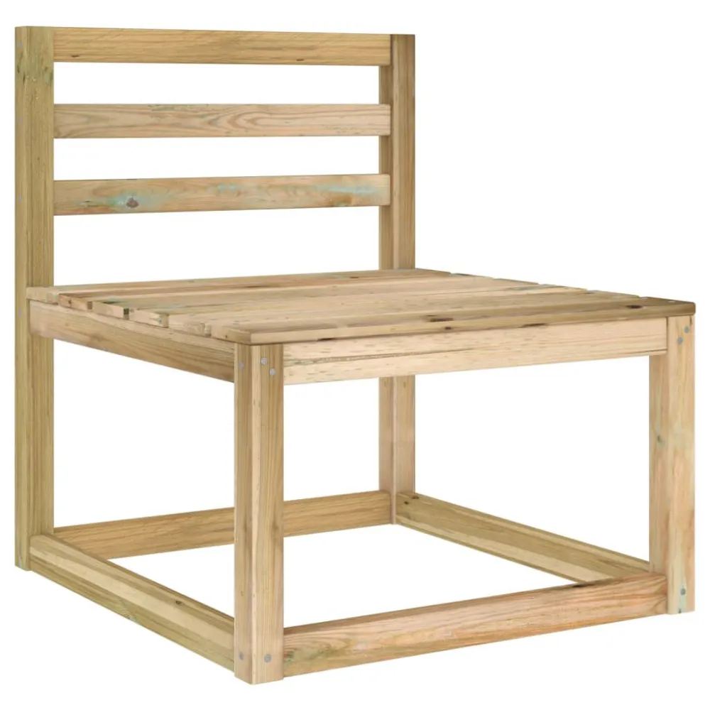 Set Salotto da Giardino 6 pz con Cuscini Verdi per Relax all'Aperto