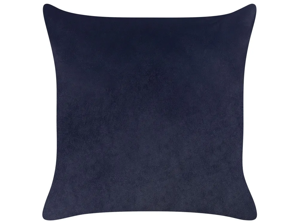 Set 2 Velvet Cushions Animal Motif 45 x 45 cm Nero notte MARULA