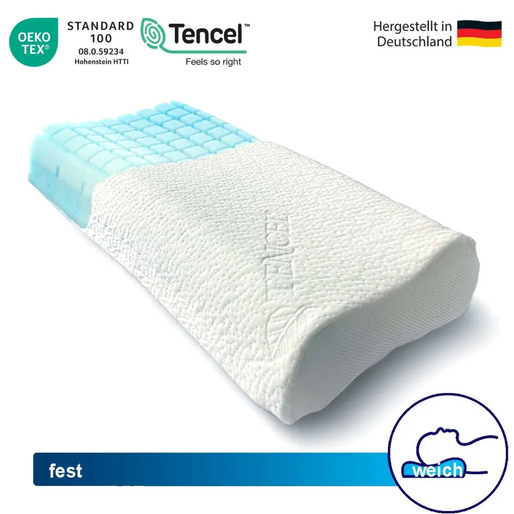 Gorilla Gesund Cuscino per il collo Comfort Neck Eucafeel®-Cube, regolabile altezza