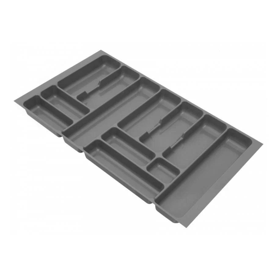 Portaposate per cassetti 800mm - Profondità: 430mm - Metallico NTP
