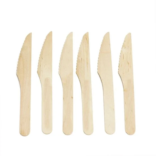 Biodegradable Disposable Wooden Cutlery – Knife - 16cm - 100Pcs