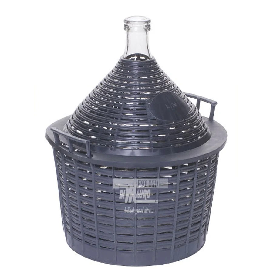 Damigiana rete plastica bocca stretta - 20 Lt.