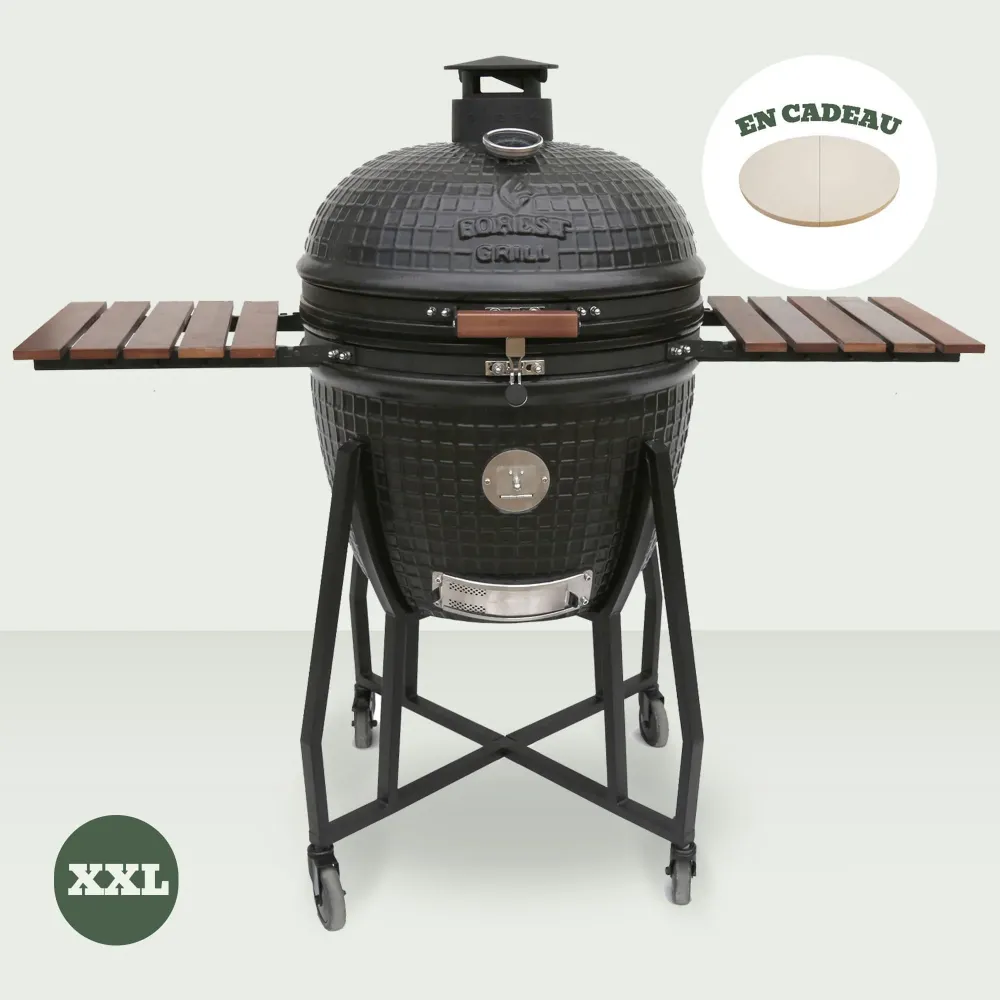 Kamado Forest 25" + Carrello + Ripiani + Pietra per pizza