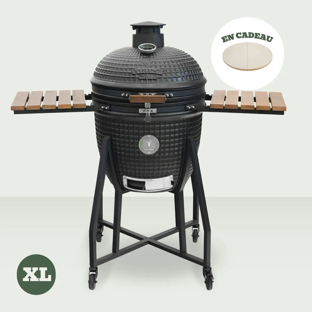 Kamado Forest 22" + Carrello + Ripiani + Pietra per pizza